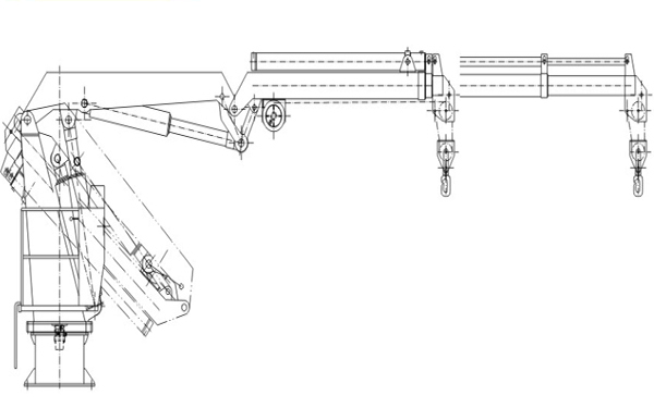 Telescopic Knuckle Boom Crane